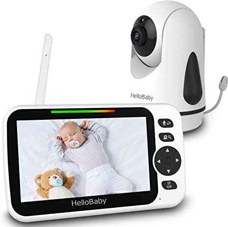 GHB Camara Vigilancia Bebe 5 1080P HD 4000mAh Vigilabebes con Camara con  Pantalla IPS, Visión Nocturna, Comunicación Bidirecciona Escucha Bebes con  Base de Carga : : Bebé